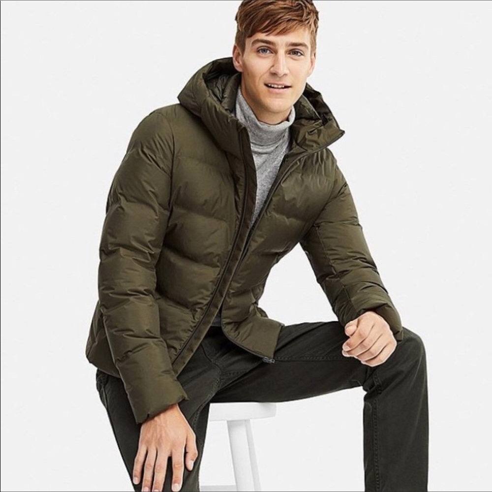 Blue Down Puffer Jacket by Uniqlo